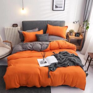Orange duvet cover set