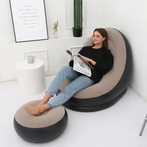 Inflatable sofa and foot rest