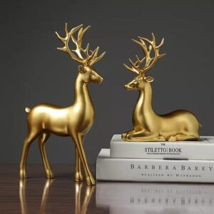 2pcs Golden deer set