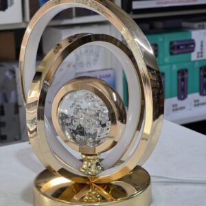 Modern Golden Crystal LED Table Lamp – Decorative Bedside & Living Room Light